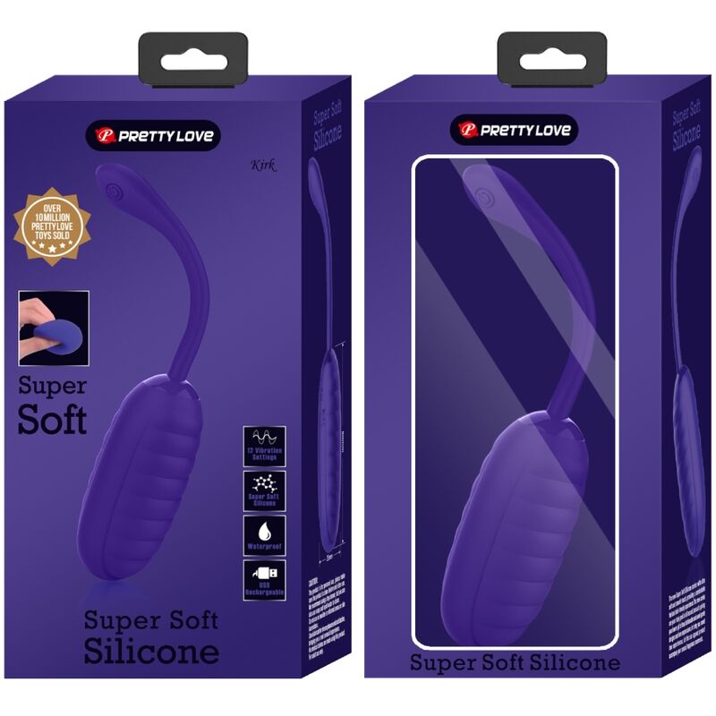 PRETTY LOVE KIRK RECHARGEABLE VIBRATING EGG PURPLE