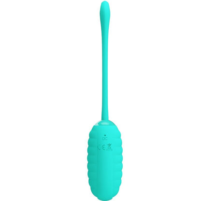 PRETTY LOVE KIRK RECHARGEABLE VIBRATING EGG AQUA GREEN