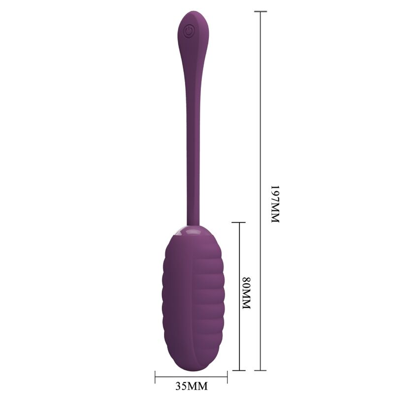 PRETTY LOVE CASPER PURPLE RECHARGEABLE VIBRATING EGG