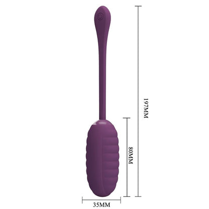 PRETTY LOVE CASPER PURPLE RECHARGEABLE VIBRATING EGG