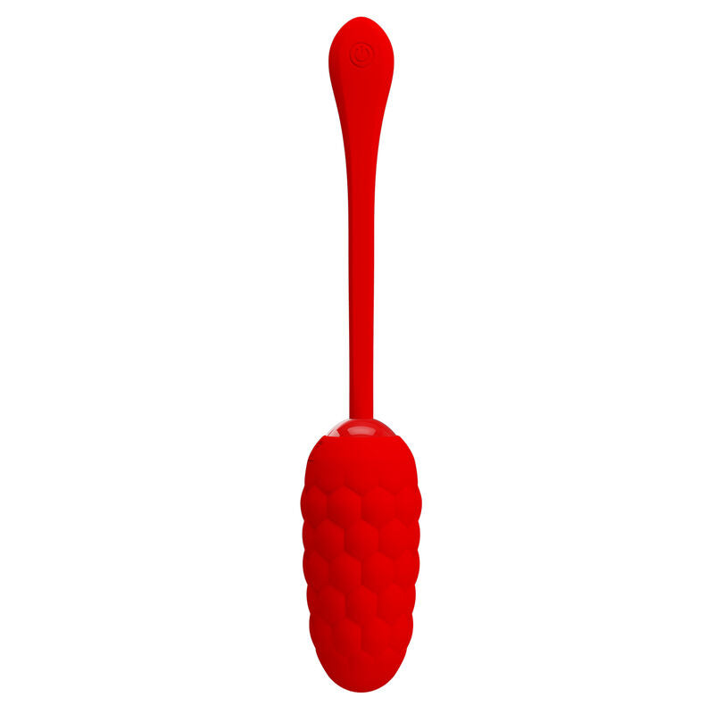 PRETTY LOVE VIBRATING EGG WITH RED RECHARGEABLE MARINE TEXTURE