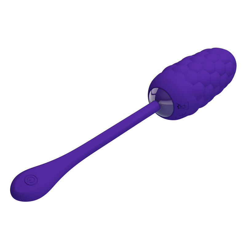 PRETTY LOVE VIBRATING EGG WITH PURPLE RECHARGEABLE MARINE TEXTURE