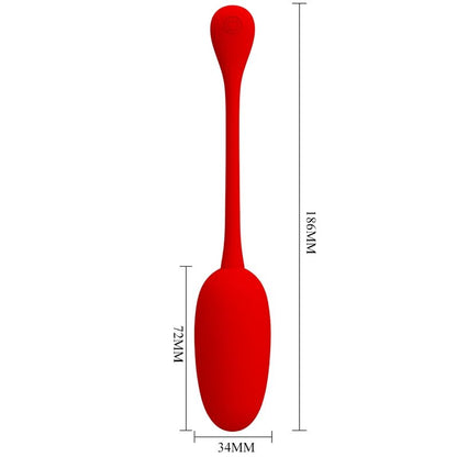 PRETTY LOVE KNUCKER RED RECHARGEABLE VIBRATING EGG