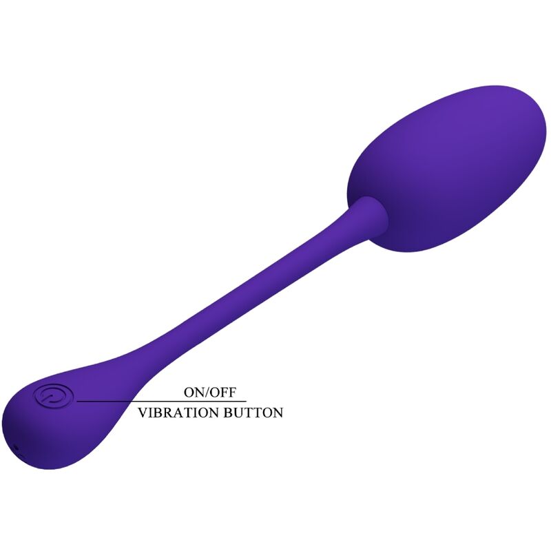 PRETTY LOVE KNUCKER PURPLE RECHARGEABLE VIBRATING EGG