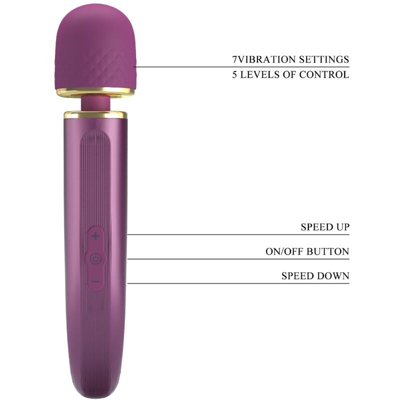 PRETTY LOVE MASSAGER 7 VIBRATION MODES PURPLE