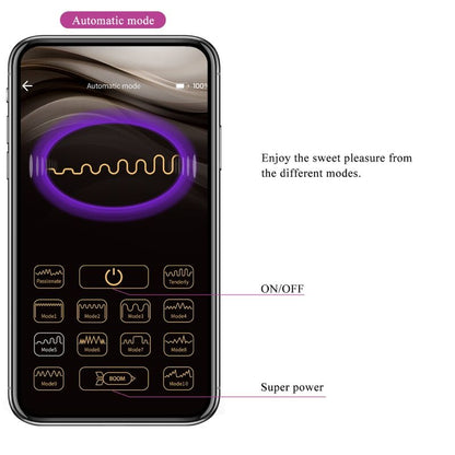 PRETTY LOVE JAYLEEN VIBRATOR APP REMOTE CONTROL PURPLE