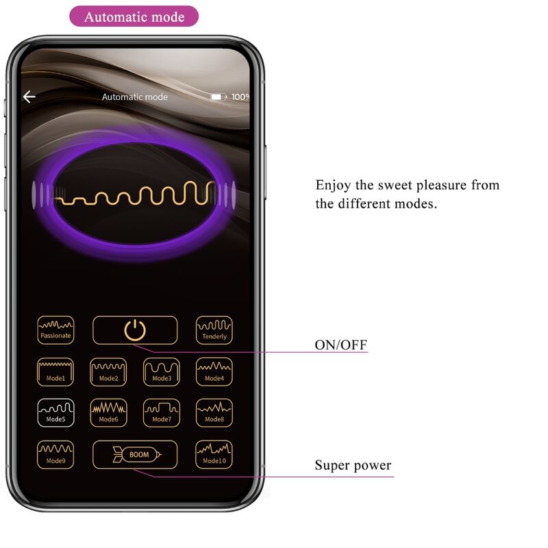 PRETTY LOVE CATALINA VIBRATOR APP REMOTE CONTROL PURPLE