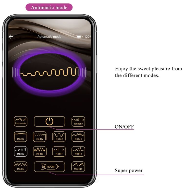 PRETTY LOVE ELVIRA KEGEL BALLS APP REMOTE CONTROL PURPLE