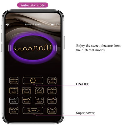 PRETTY LOVE DOREEN PURPLE RECHARGEABLE VIBRATING EGG