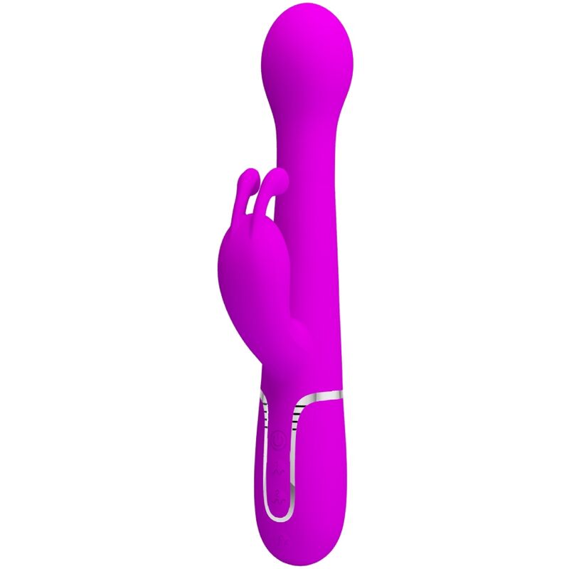 PRETTY LOVE DEJON RABBIT VIBRATOR 3 IN 1 MULTIFUNCTION VIOLET