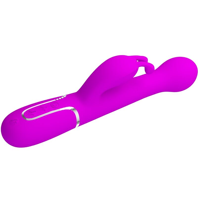 PRETTY LOVE DEJON RABBIT VIBRATOR 3 IN 1 MULTIFUNCTION VIOLET