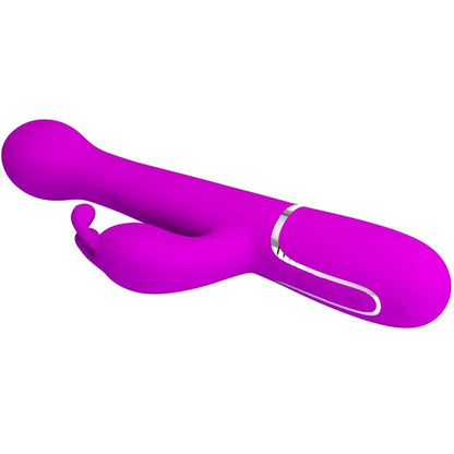 PRETTY LOVE DEJON RABBIT VIBRATOR 3 IN 1 MULTIFUNCTION VIOLET