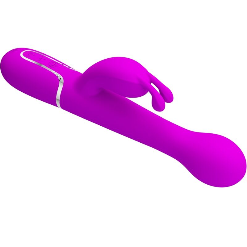 PRETTY LOVE DEJON RABBIT VIBRATOR 3 IN 1 MULTIFUNCTION VIOLET