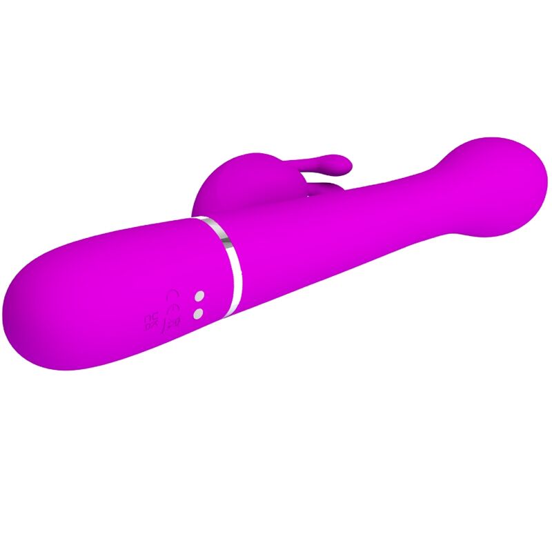 PRETTY LOVE DEJON RABBIT VIBRATOR 3 IN 1 MULTIFUNCTION VIOLET