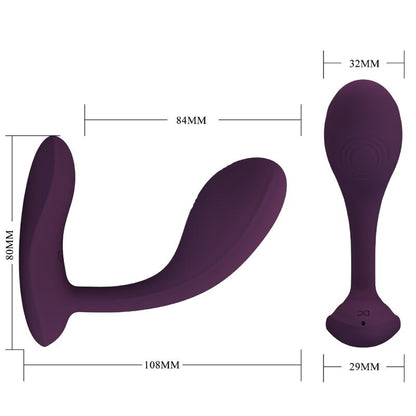 PRETTY LOVE BAIRD G SPOT 12 VIBRATIONS RECHARGEABLE LILA APP