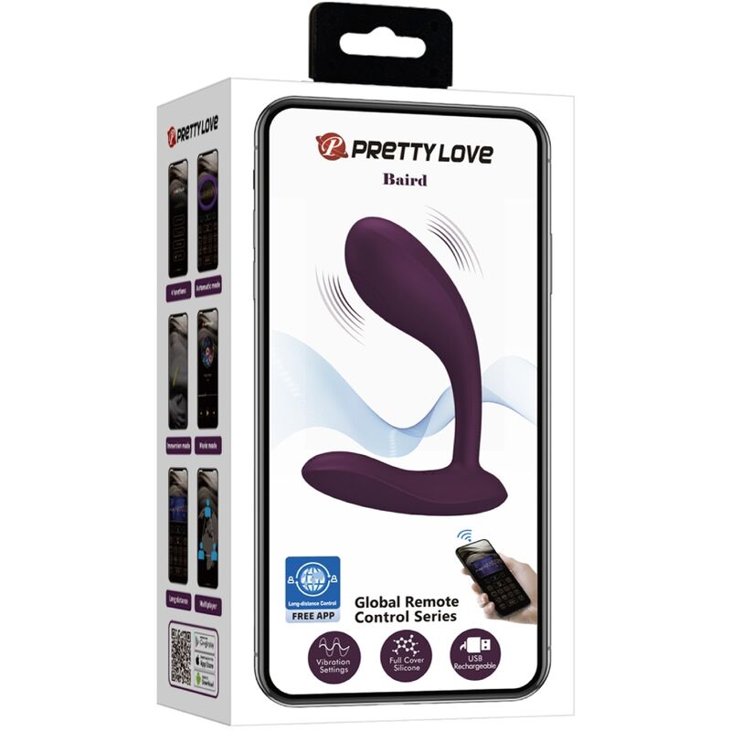 PRETTY LOVE BAIRD G SPOT 12 VIBRATIONS RECHARGEABLE LILA APP