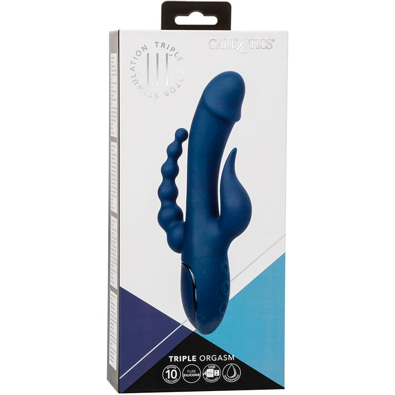 CALEXOTICS VIBRATOR TRIPLE ORGASM BLUE