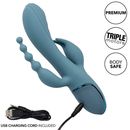 CALEXOTICS VIBRATOR TRIPLE ECSTASY GREY