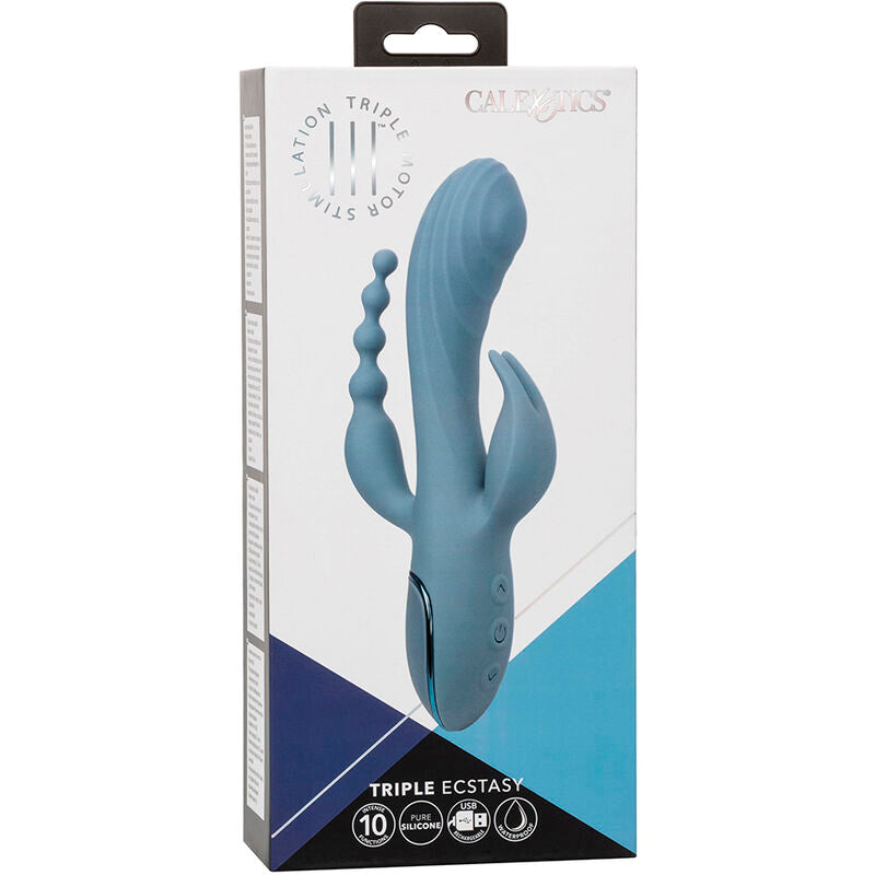 CALEXOTICS VIBRATOR TRIPLE ECSTASY GREY