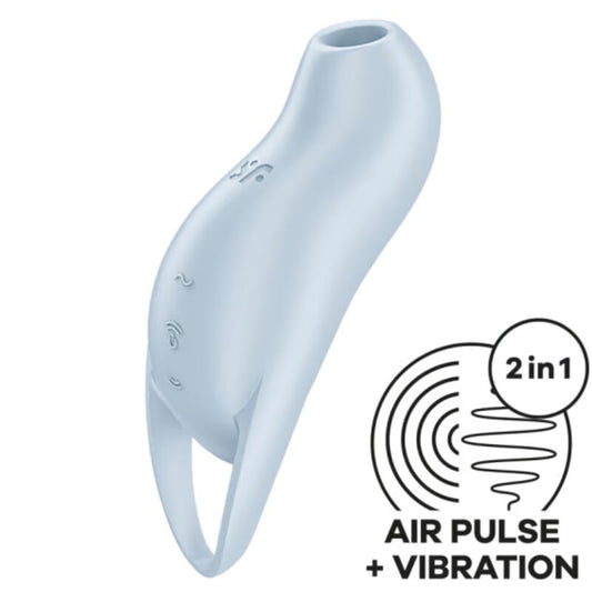 SATISFYER POCKET PRO 1 CLITORIS STIMULATOR LIGHT BLUE