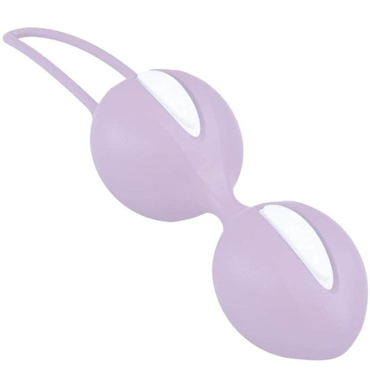 FUN FACTORY SMARTBALLS DUO PELVIC BALLS WHITE PASTEL LILAC