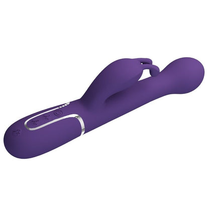 PRETTY LOVE DEJON RABBIT VIBRATOR 3 IN 1 MULTIFUNCTION PURPLE