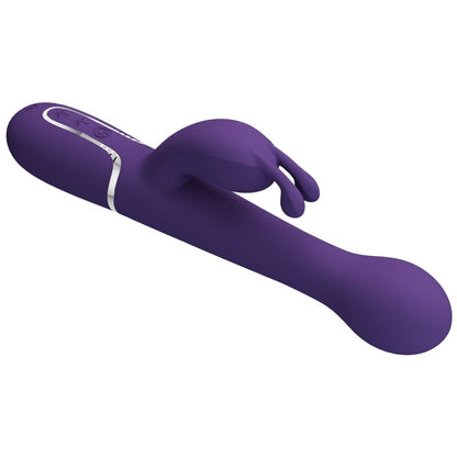 PRETTY LOVE DEJON RABBIT VIBRATOR 3 IN 1 MULTIFUNCTION PURPLE