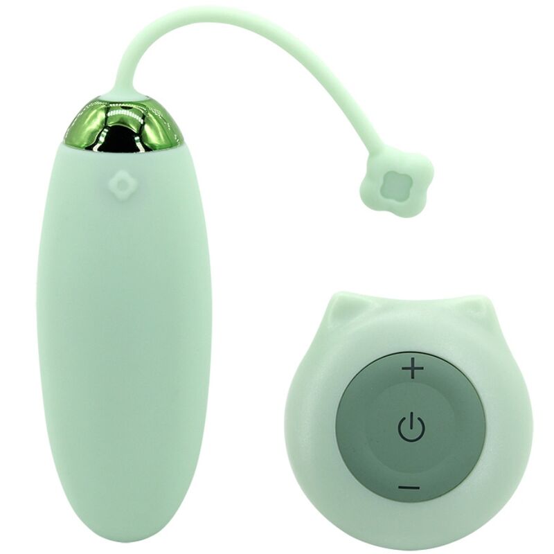 ARMONY KITTY FUN EGG VIBRATOR REMOTE CONTROL 10 VIBRATIONS GREEN