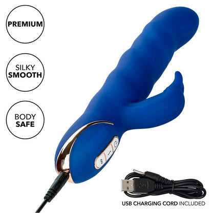 CALEXOTICS JACK RABBIT VIBRATOR WAVE MOTION BLUE