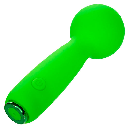 CALEXOTICS NEON VIBES THE BUBBLY VIBE MINI MASSAGER 10 VIBRATIONS GREEN