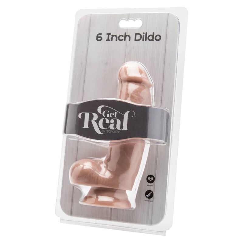 GET REAL DILDO 12 CM WITH BALLS SKIN