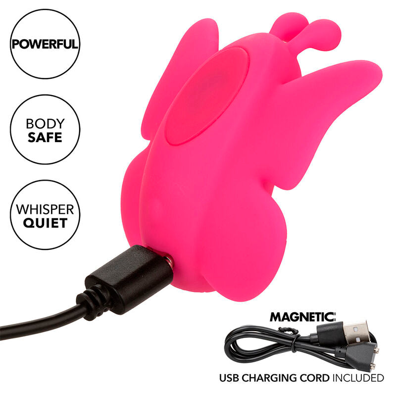 CALEXOTICS NEON VIBES THE FLUTTER VIBE STIMULATOR 10 VIBRATIONS PINK