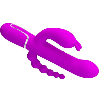 PRETTY LOVE CAMMY TRIPLE VIBRATOR MULTIFUNCTION 4 IN 1 PINK