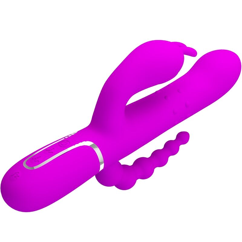 PRETTY LOVE CAMMY TRIPLE VIBRATOR MULTIFUNCTION 4 IN 1 PINK