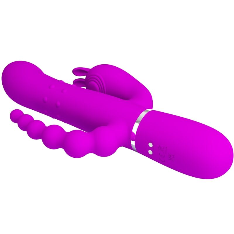 PRETTY LOVE CAMMY TRIPLE VIBRATOR MULTIFUNCTION 4 IN 1 PINK