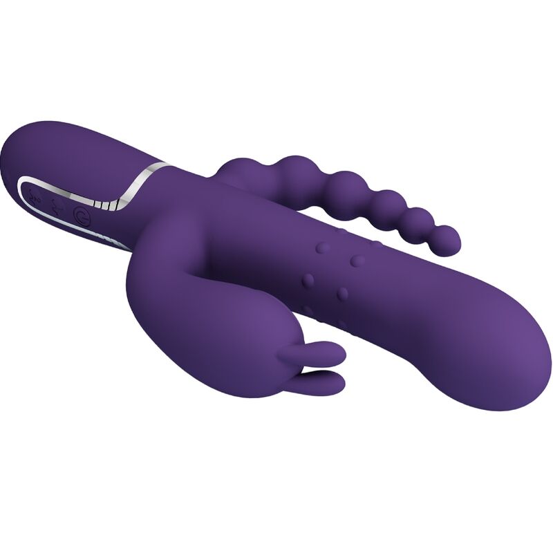 PRETTY LOVE CAMMY TRIPLE VIBRATOR MULTIFUNCTION 4 IN 1 PURPLE