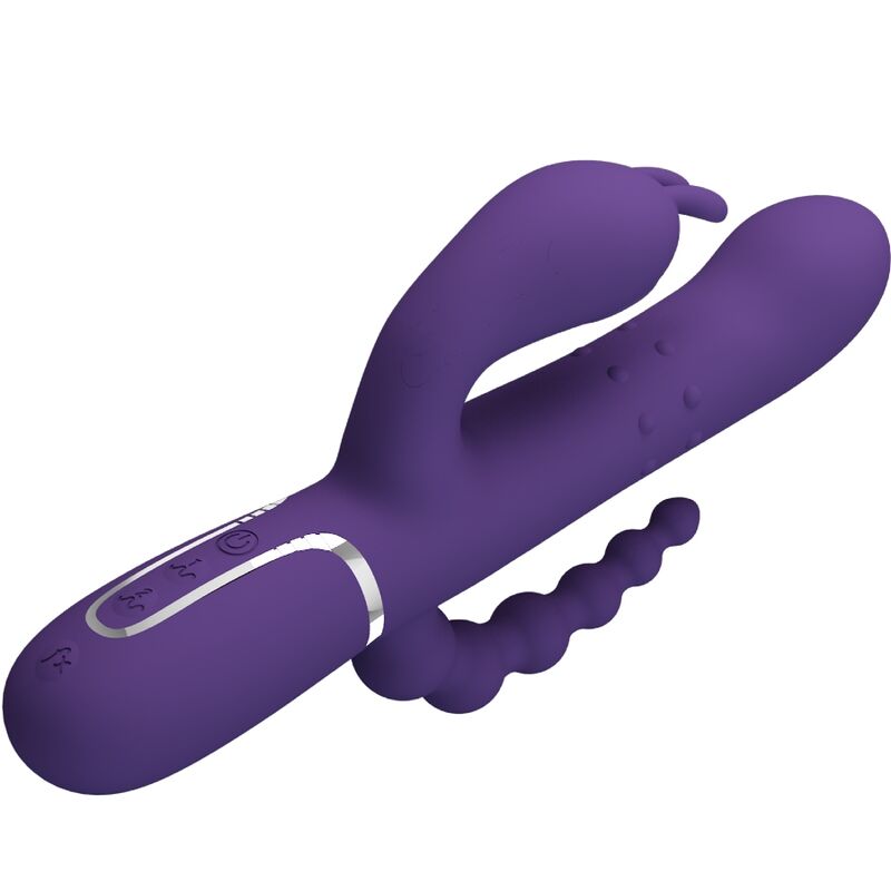 PRETTY LOVE CAMMY TRIPLE VIBRATOR MULTIFUNCTION 4 IN 1 PURPLE