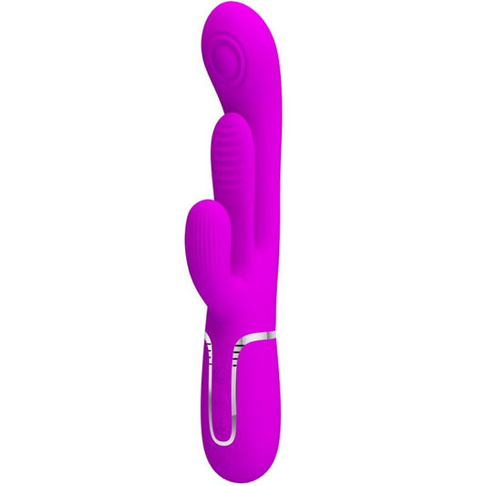 PRETTY LOVE SHANIA TRIPLE RABBIT VIBRATOR MULTIFUNCTION PINK