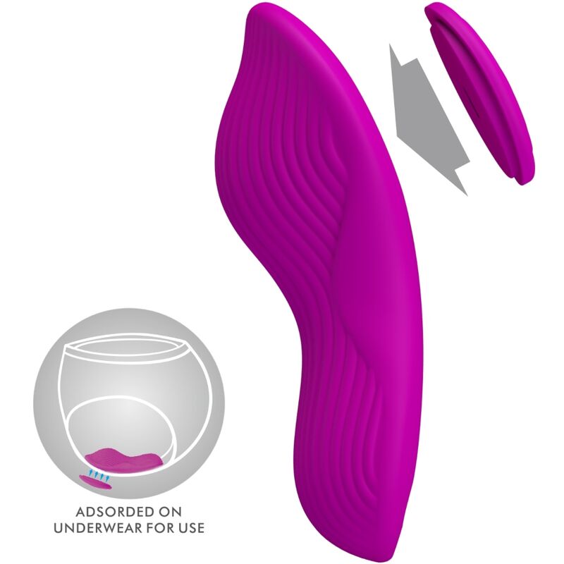 PRETTY LOVE ROMARIO LAY ON CLITORIS STIMULATOR REMOTE CONTROL PINK