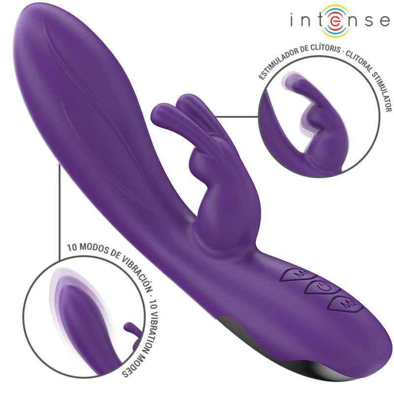 INTENSE RANDALL RABBIT VIBRATOR 10 VIBRATIONS PURPLE