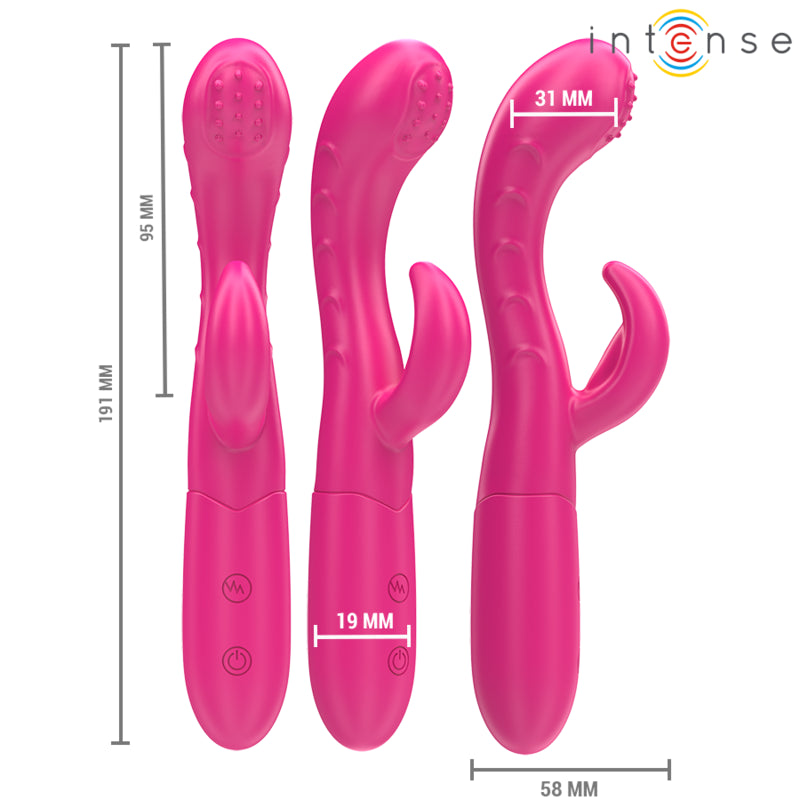 INTENSE AMARA VIBRATOR WITH STIMULATING TONGUE 10 VIBRATIONS PINK