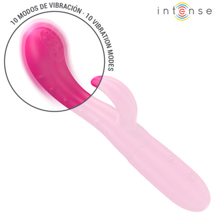 INTENSE AMARA VIBRATOR WITH STIMULATING TONGUE 10 VIBRATIONS PINK