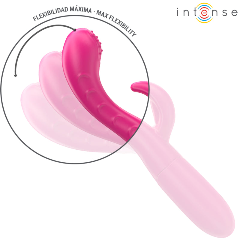 INTENSE AMARA VIBRATOR WITH STIMULATING TONGUE 10 VIBRATIONS PINK