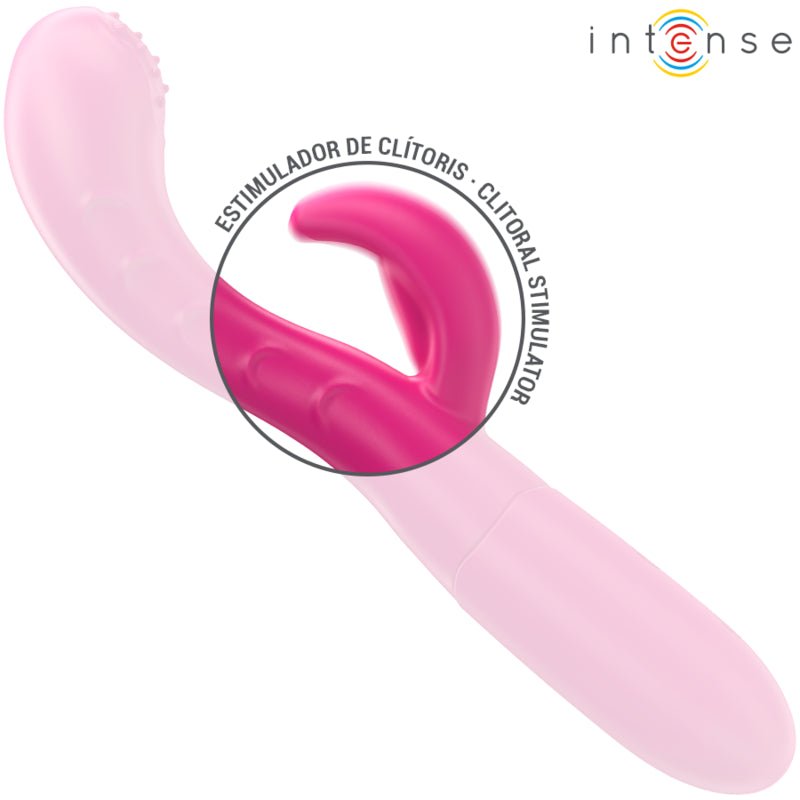 INTENSE AMARA VIBRATOR WITH STIMULATING TONGUE 10 VIBRATIONS PINK