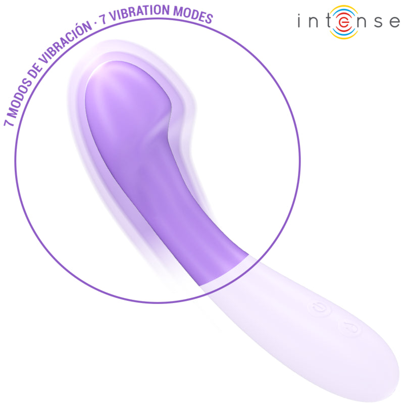 INTENSE BECKY VIBRATOR 19 CM HEATABLE 7 VIBRATIONS PURPLE