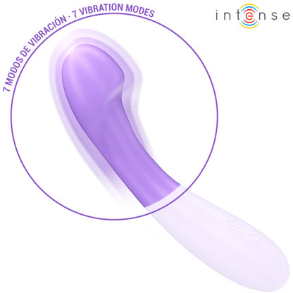 INTENSE BECKY VIBRATOR 19 CM HEATABLE 7 VIBRATIONS PURPLE