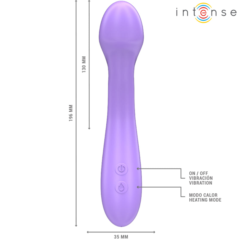 INTENSE BECKY VIBRATOR 19 CM HEATABLE 7 VIBRATIONS PURPLE