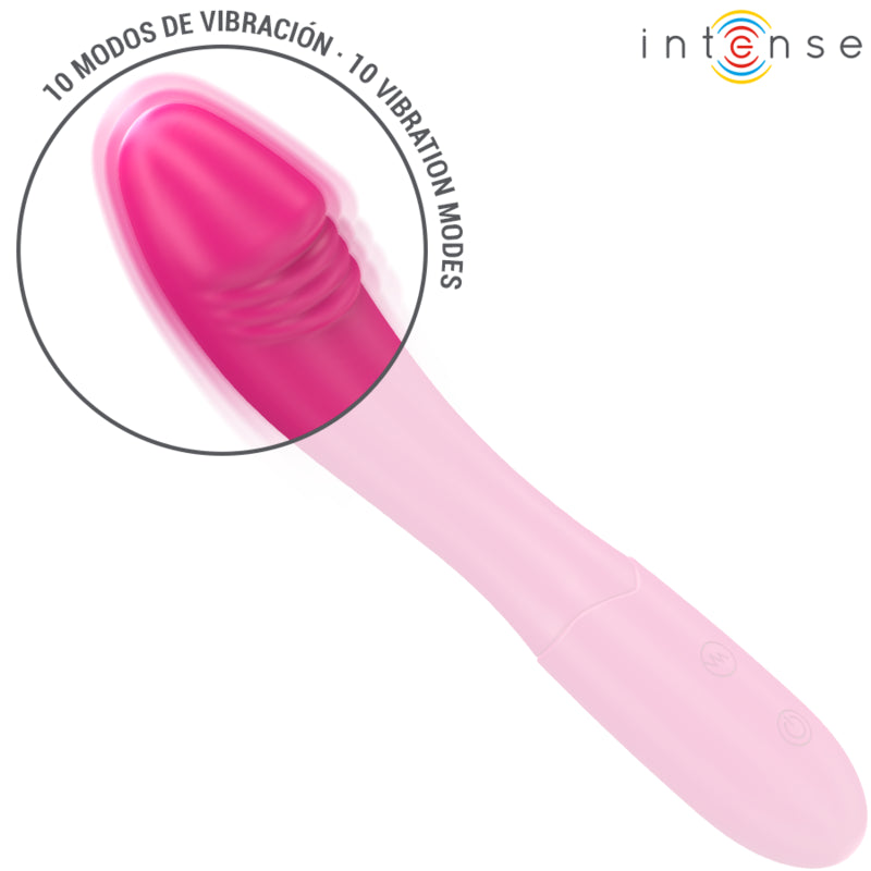 INTENSE BELINDA VIBRATOR 19 CM FLEXIBLE 10 VIBRATIONS PINK