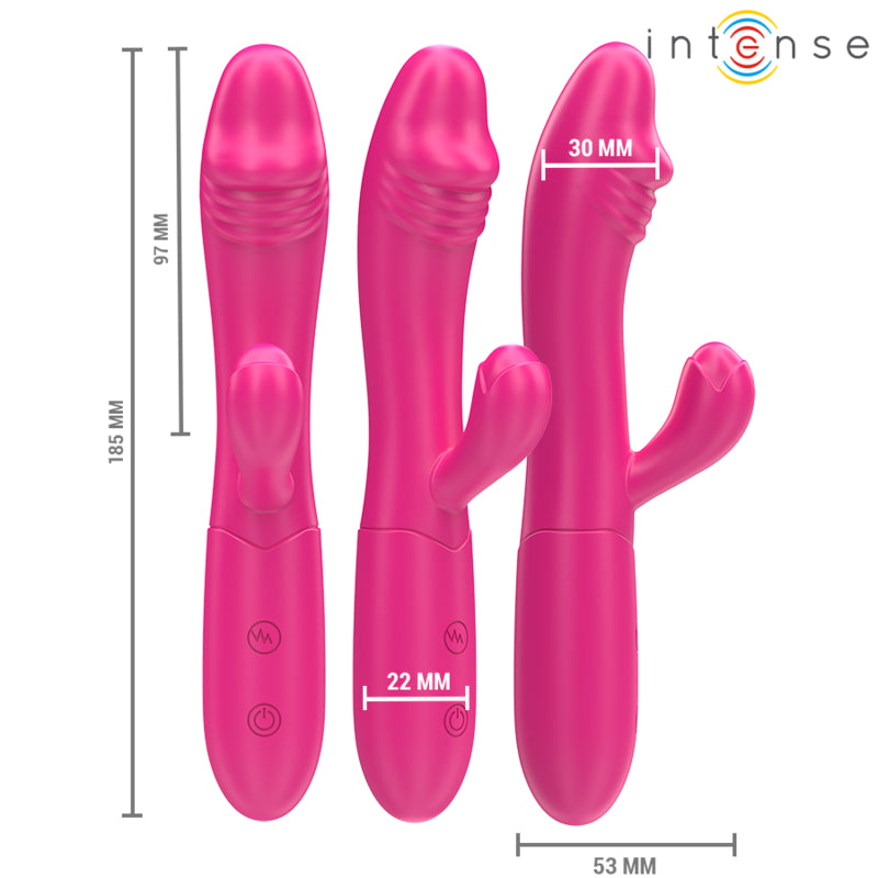 INTENSE IVY FLEXIBLE VIBRATOR 10 VIBRATIONS WITH STIMULATING TONGUE PINK