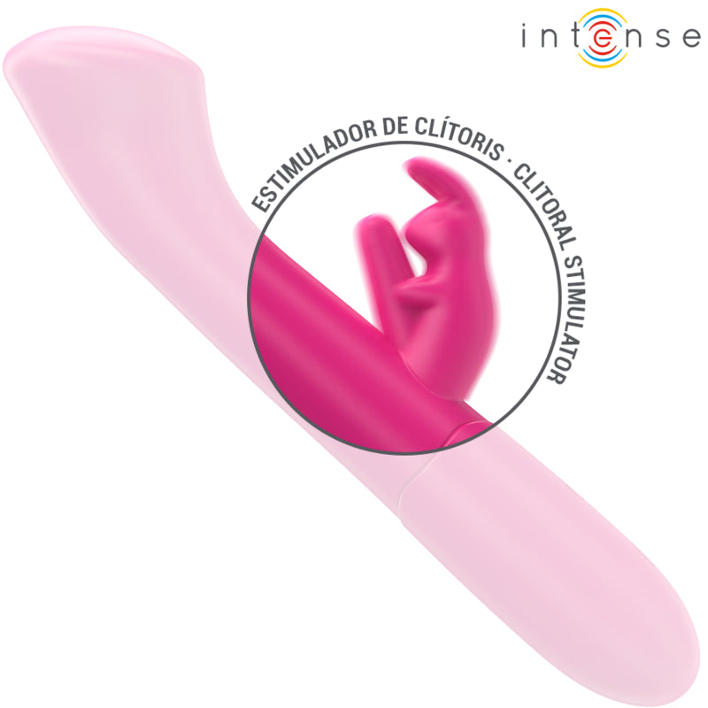 INTENSE JULIETA RABBIT VIBRATOR 186 CM 10 VIBRATIONS PINK